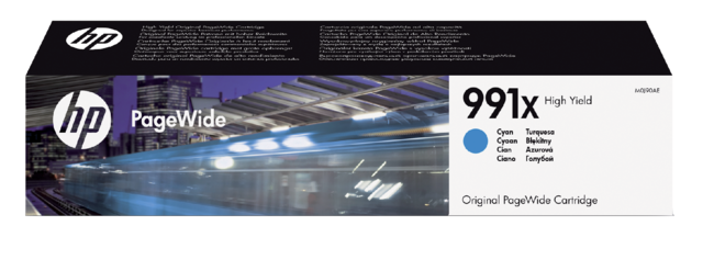 Inktcartridge HP M0J90AE 991X blauw Inktcartridge HP M0J90AE 991X blauw