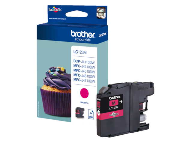 LC123M inkcartridge brother lc-123 rood