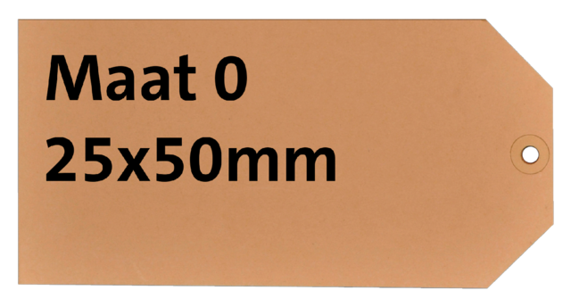 395001 label hf2 nr0 25x50mm karton 200gr chamois