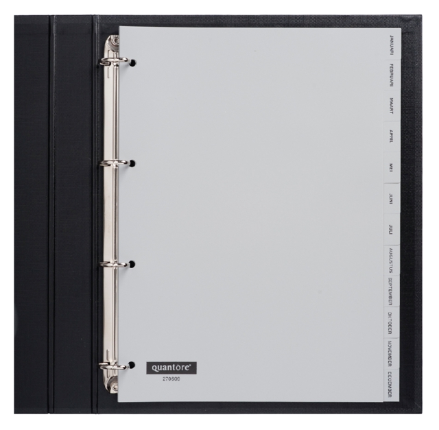 A4 tabbladen maanden 4-gaats A4 tabbladen maanden 4-gaats