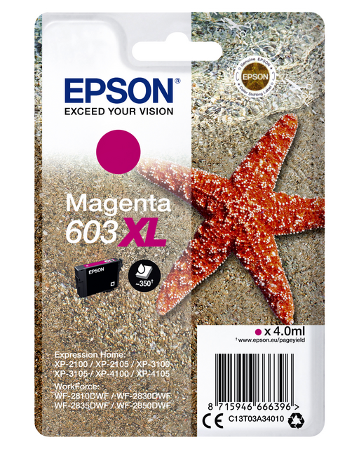 3517756 inkcartridge epson 603xl t03a3 rood