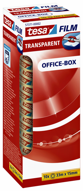 Plakband tesafilm® 33mx15mm transparant 10 rollen Plakband tesafilm® 33mx15mm transparant 10 rollen
