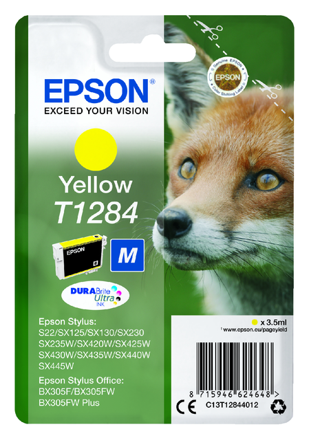 2666335 inkcartridge epson t1284 geel