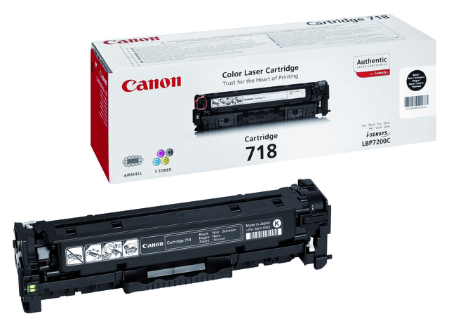 1488786 tonercartridge canon 718 3.4k zwart