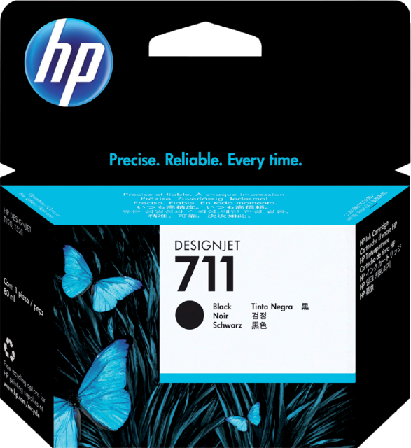 Inktcartridge HP CZ133A 711XL zwart Inktcartridge HP CZ133A 711XL zwart