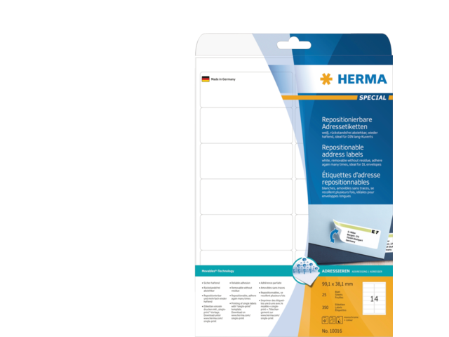 10016 etiket herma movable 10016 99.1x38.1mm 350st