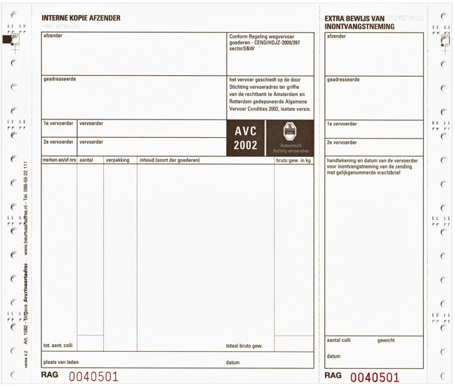 55291 vrachtbrieven iezzy bva1562 240x200mm 4voud