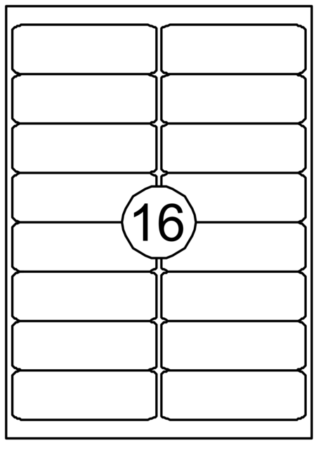Etiket Quantore 99.1x33.9mm 1600 stuks Etiket Quantore 99.1x33.9mm 1600 stuks