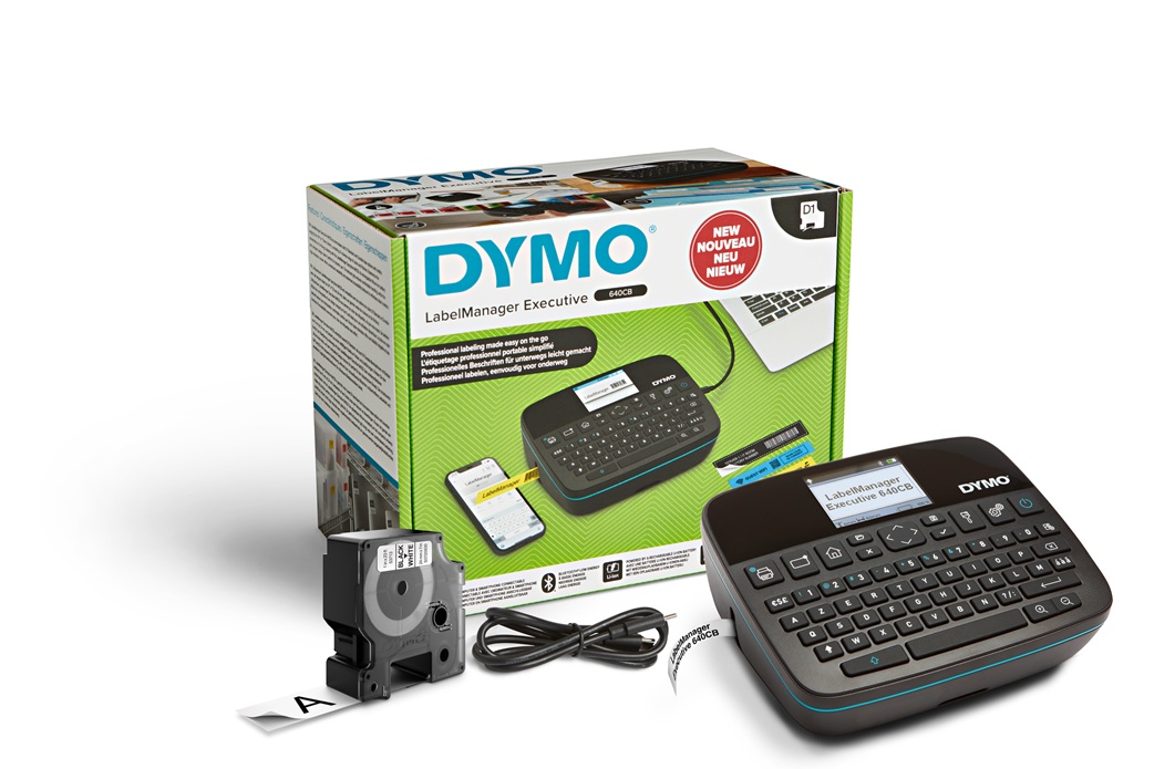 Dymo LabelManager Executive 640CB draagbaar AZERTY 24mm zwart Dymo LabelManager Executive 640CB draagbaar AZERTY 24mm zwart