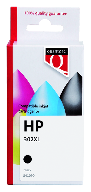 K20607PR inkcartridge quantore hp 302xl f6u68ae hc zwart