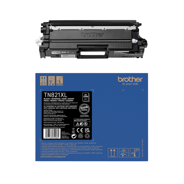 Toner Brother TN-821XLBK zwart Toner Brother TN-821XLBK zwart