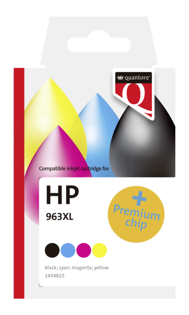 Inktcartridge Quantore alternatief tbv Hp 912XL 3YL83AE hc geel