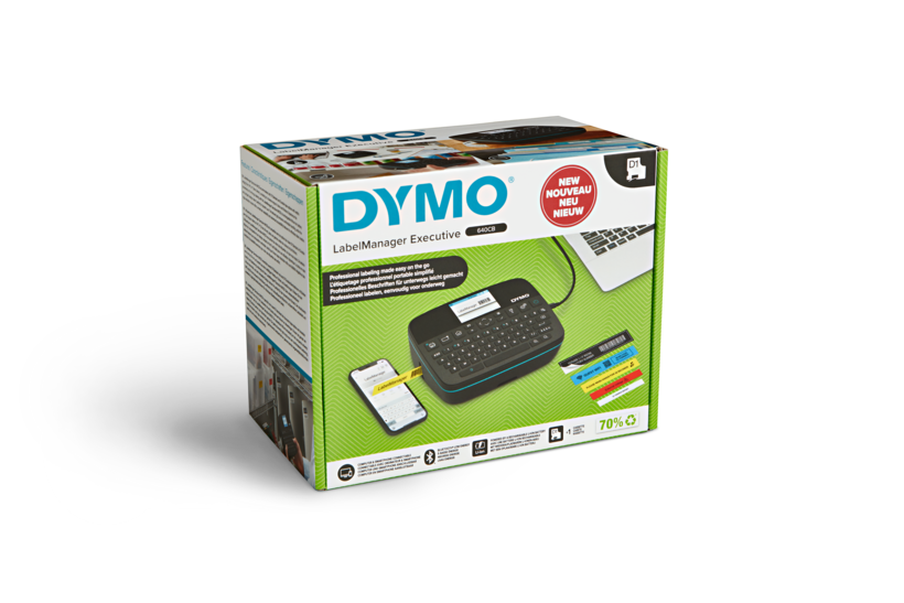 Dymo 2202107 LabelManager Executive 640CB draagbaar AZERTY 24mm zwart Dymo 2202107 LabelManager Executive 640CB draagbaar AZERTY 24mm zwart