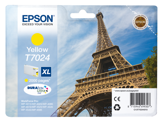 1706713 inkcartridge epson t702440 hc geel