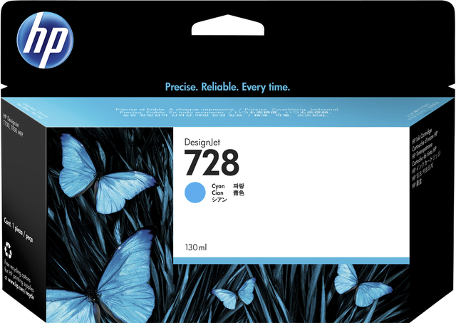 2479189 inkcartridge hp 728 f9j67a blauw