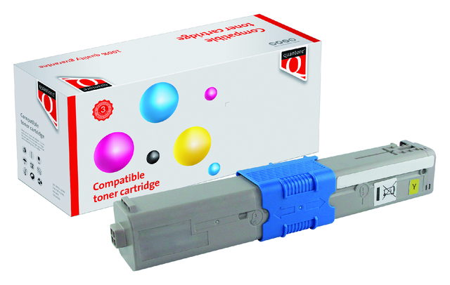 K15680PR tonercartridge quantore oki 44469704 2k geel
