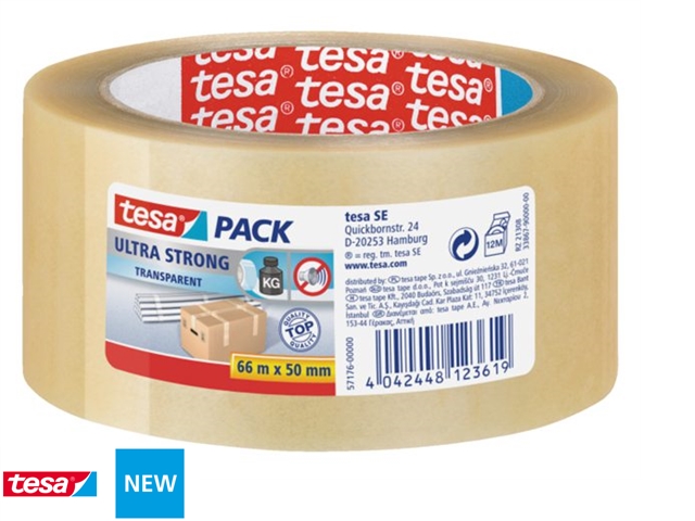 VERPAKKINGSTAPE TESA 50MMX66M TRANSPARANT ULTRA STERK VERPAKKINGSTAPE TESA 50MMX66M TRANSPARANT ULTRA STERK