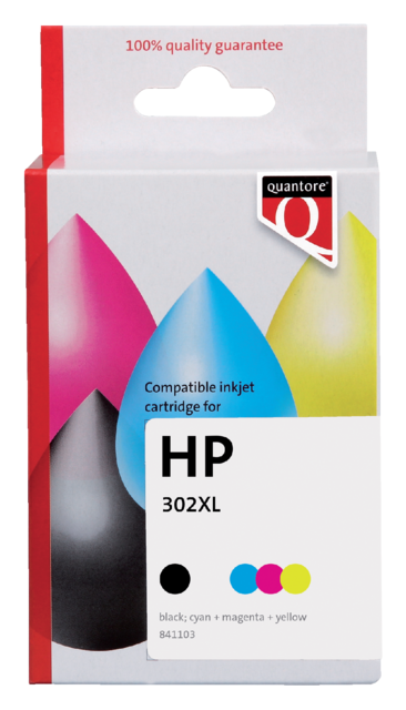K10397PR inkcartridge quantore hp 302xl x4d37ae zwart kleur