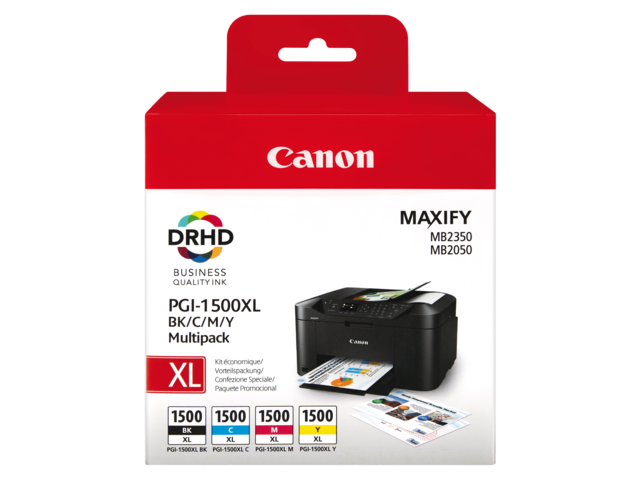 2209577 inkcartridge canon pgi-1500xl hc zwart 3 kleuren