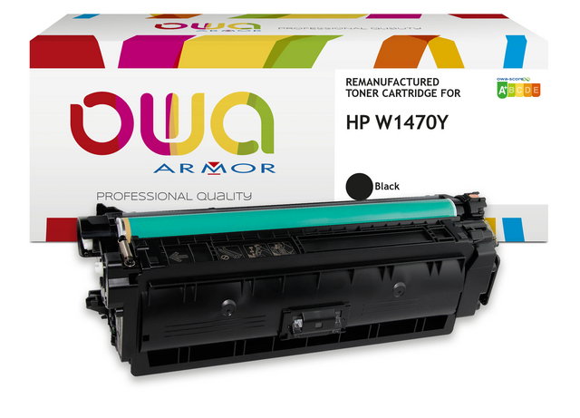 Tonercartridge OWA alternatief tbv HP W1470Y zwart E Tonercartridge OWA alternatief tbv HP W1470Y zwart E
