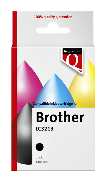 Inktcartridge Quantore alternatief tbv Brother LC3213 zwart Inktcartridge Quantore alternatief tbv Brother LC3213 zwart