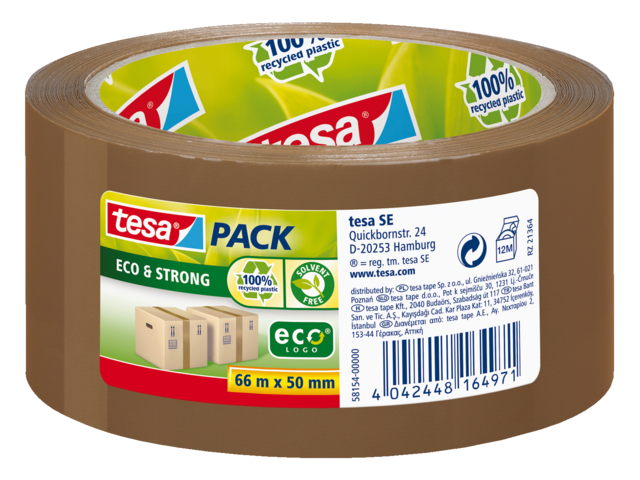 58154-00000-00 verpakkingstape tesa 58154 50mmx66m eco bruin