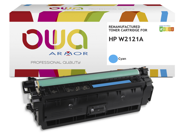Tonercartridge OWA alternatief tbv HP W2121A blauw Tonercartridge OWA alternatief tbv HP W2121A blauw
