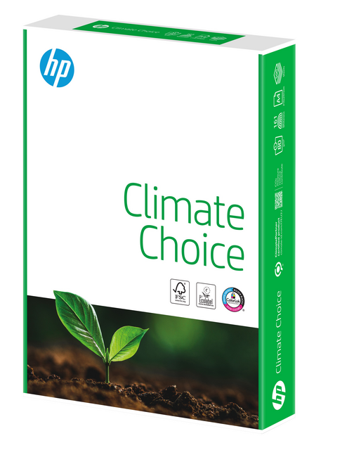 Kopieerpapier HP Climate Choice A4 80gr wit 500 vel Kopieerpapier HP Climate Choice A4 80gr wit 500 vel