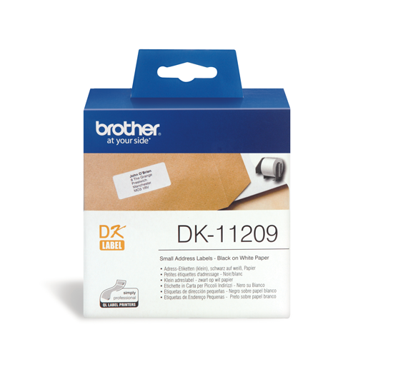 DK-11209 Kort adres etiket 29 x 62mm