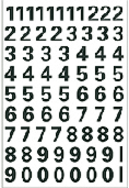 Etiket HERMA 4159 10mm getallen 0-9 zwart Etiket HERMA 4159 10mm getallen 0-9 zwart