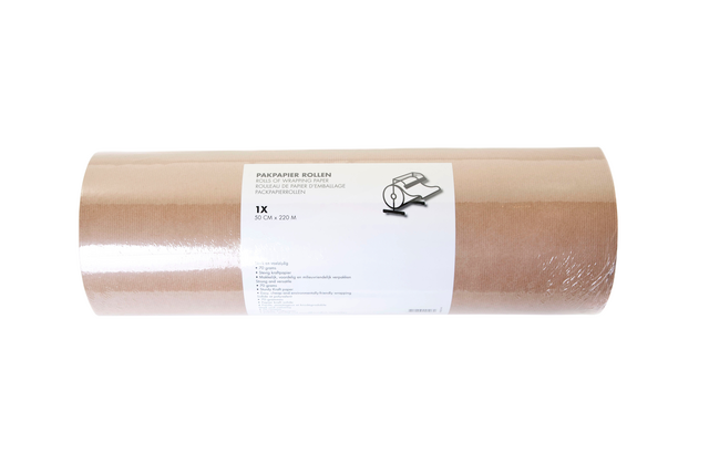 20105 inpakpapier iezzy 50cmx220m 70gr kraft bruin