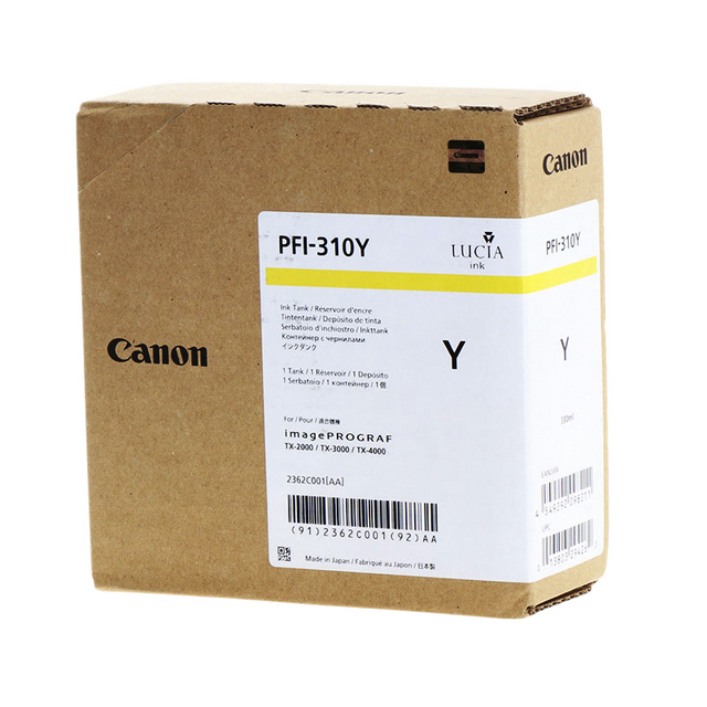 Inktcartridge Canon PFI-310 geel Inktcartridge Canon PFI-310 geel