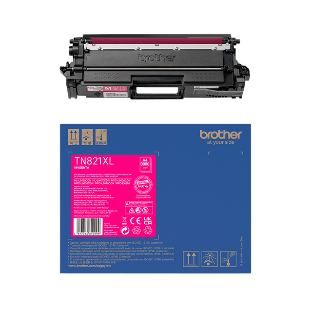 Toner Brother TN-821XLM rood Toner Brother TN-821XLM rood