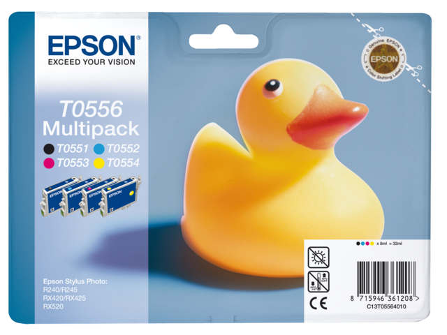 1354387 inkcartridge epson t055640 zwart 3 kleuren