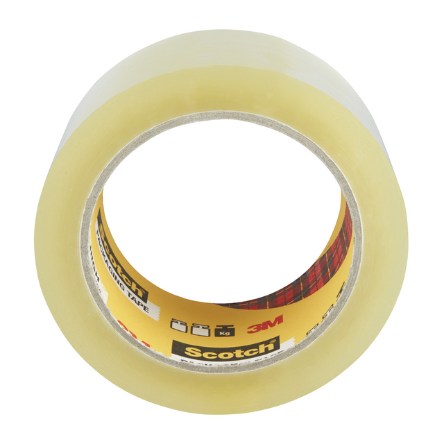 Verpakkingstape Scotch Secure Seal 50mmx66m transparant 6 rollen Verpakkingstape Scotch Secure Seal 50mmx66m transparant 6 rollen