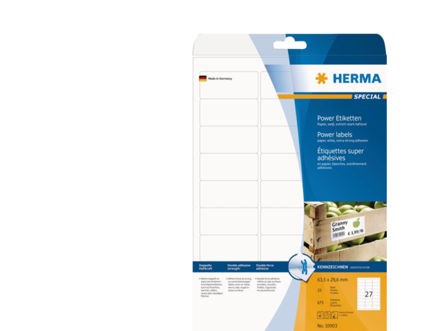 10903 etiket herma 10903 63.5x29.6mm 675st
