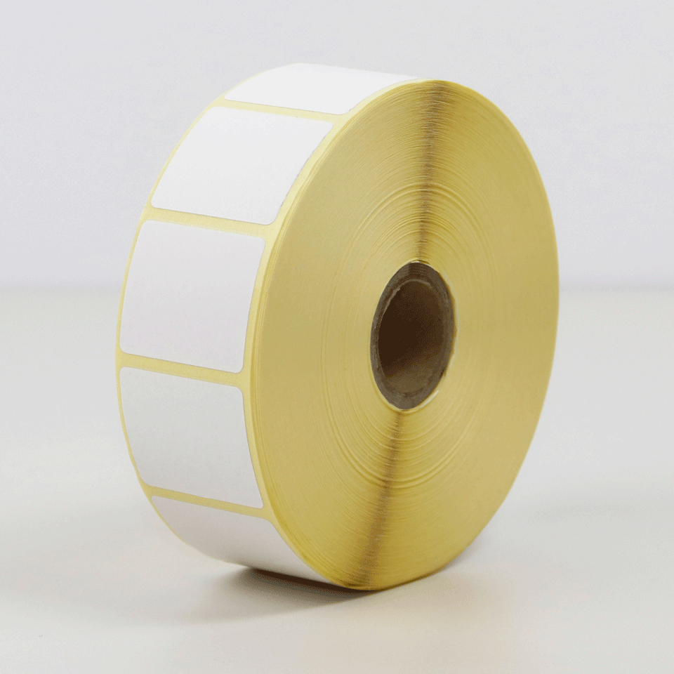 BDH-1J030035-120 etiket voor voedselindustrie, 35 x 30 mm, wit