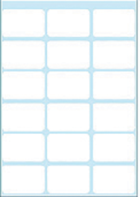 Etiket HERMA 3746 17x26mm wit 126 stuks Etiket HERMA 3746 17x26mm wit 126 stuks