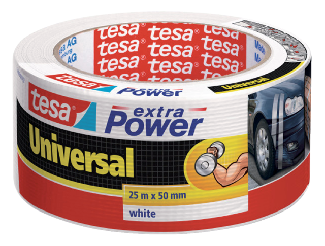 Duct tape tesa® extra Power Universal 25mx50mm wit Duct tape tesa® extra Power Universal 25mx50mm wit