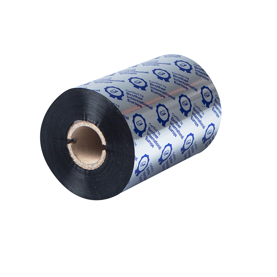 Brother BWS-1D450-110 Thermo-transferrol met standaard wax, zwart Brother BWS-1D450-110 Thermo-transferrol met standaard wax, zwart