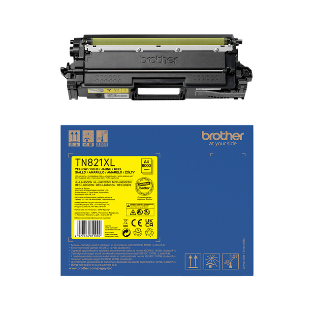 Toner Brother TN-821XLY geel Toner Brother TN-821XLY geel