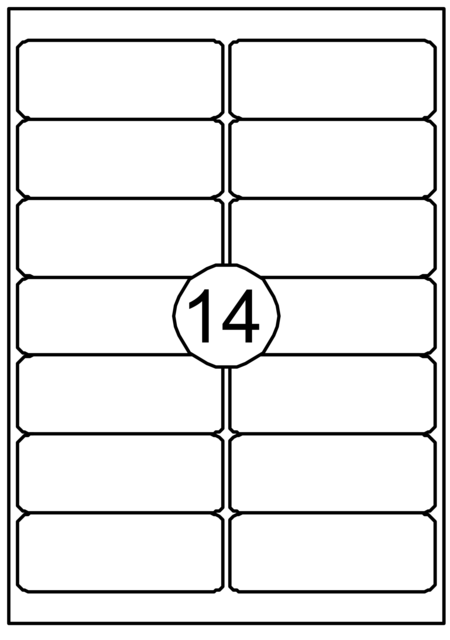 Etiket Quantore 99.1x38.1mm 1400 stuks Etiket Quantore 99.1x38.1mm 1400 stuks