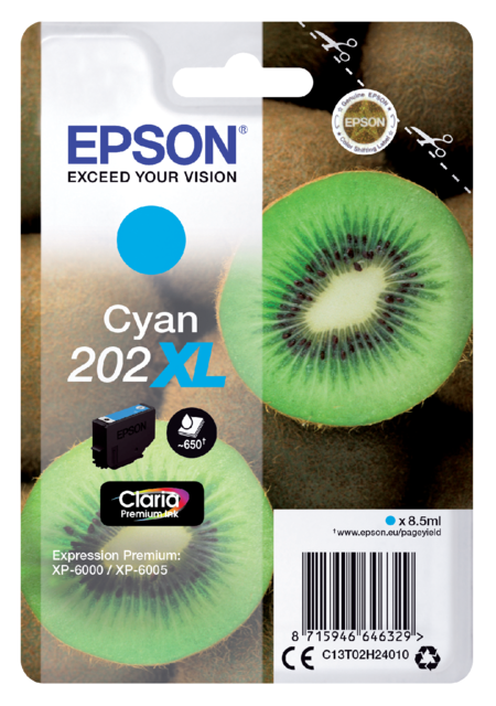 2888130 inkcartridge epson 202xl t02h24 blauw xl