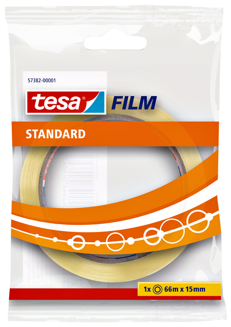 Plakband tesafilm® Standaard 66mx15mm transparant Plakband tesafilm® Standaard 66mx15mm transparant