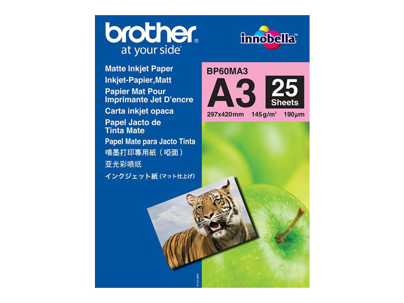 BROTHER BP-60MA3 inkjet paper A3 25BL 190g/m2 voor MFC-6490CW