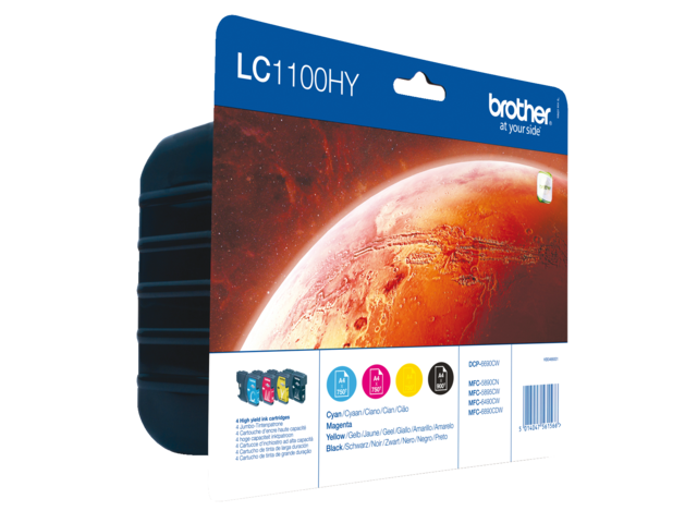 LC1100HYVALBP inkcartridge brother lc-1100 hc zwart 3 kleuren