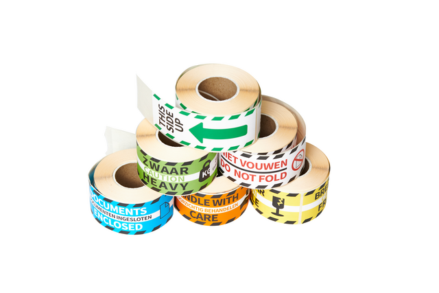 Waarschuwingsetiket Rillprint heavy 46x125mm groen 250 stuks Waarschuwingsetiket Rillprint heavy 46x125mm groen 250 stuks