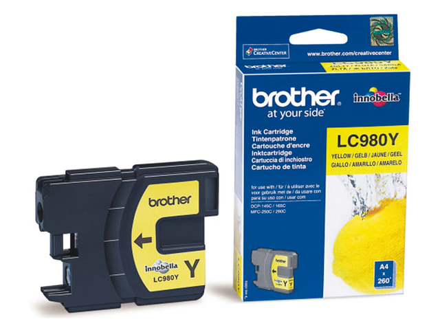 LC980Y inkcartridge brother lc-980 geel