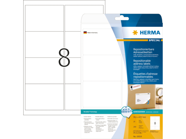 10018 etiket herma movable 10018 99.1x67.7mm 200st