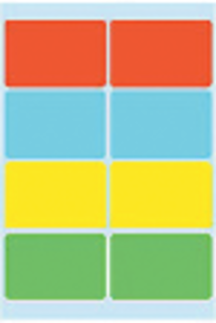 Etiket HERMA 3681 26x40mm assorti 40stuks Etiket HERMA 3681 26x40mm assorti 40stuks